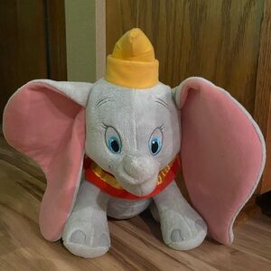 Disney Pink and Yellow Dumbo Stuffed Animal